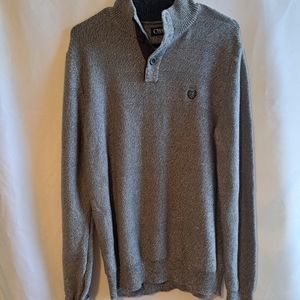 Mens Chaps Long Sleeve Mock Neck Sweater Size Large S